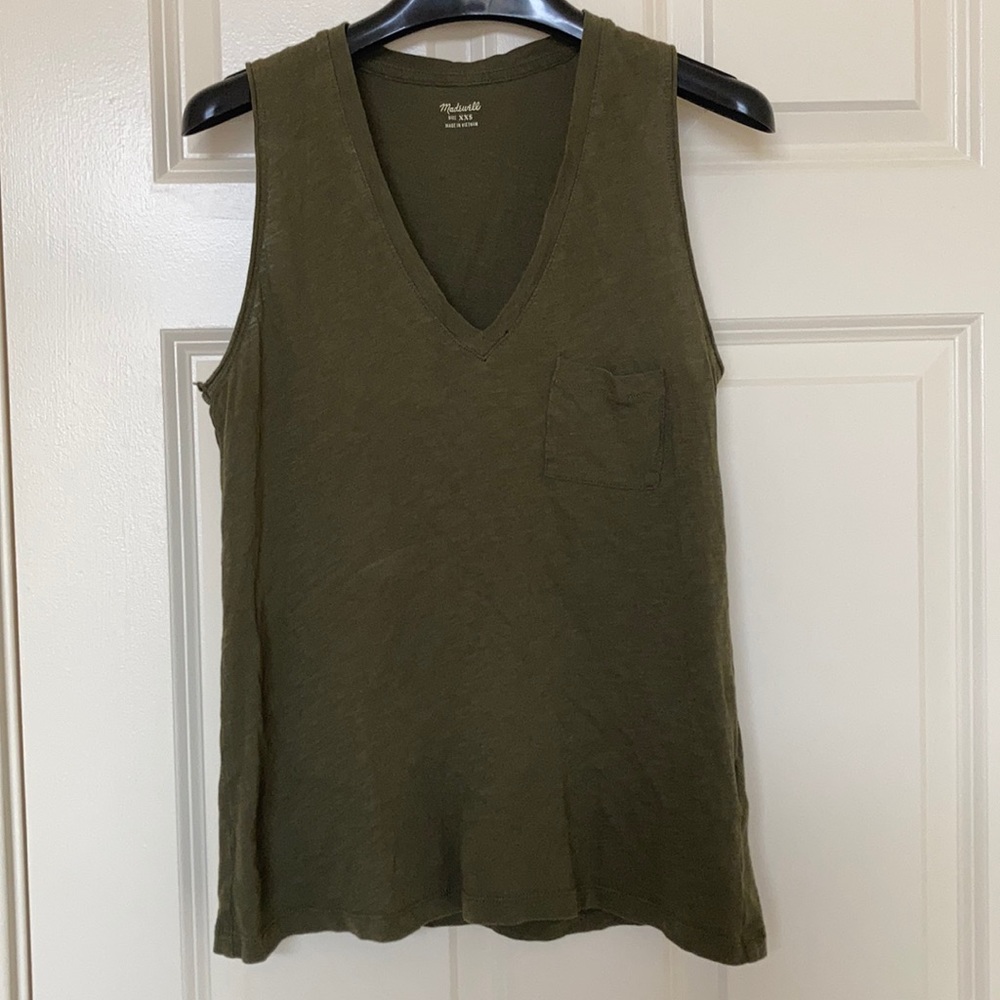 Madewell Whisper Cotton V-Neck Tank Top